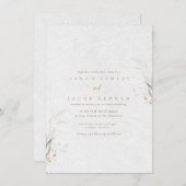 Invitation Mariage dans le jardin botanique (Devant / Derrière)