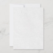 Invitation Mariage dans le jardin botanique (Dos)