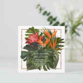Invitation Mariage dans le Jardin Botanique Luxuriant de Trop (Debout devant)