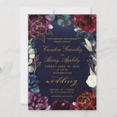 Invitation Mariage dans le jardin d'or de la marine de Bourgo (Devant)