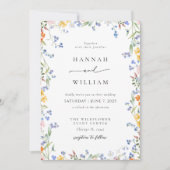 Invitation Mariage dans le jardin du cadre Fleur sauvage de p (Devant)