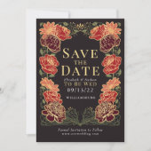 Invitation Mariage dans le jardin enchanté Enregistrer la dat (Devant)