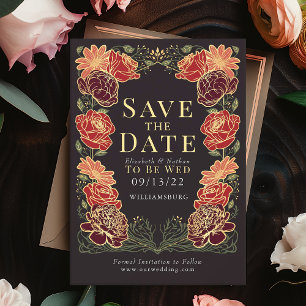 Invitation Mariage dans le jardin enchanté Enregistrer la dat