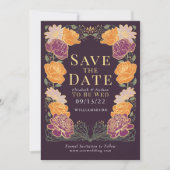 Invitation Mariage dans le jardin enchanté Enregistrer la dat (Devant)