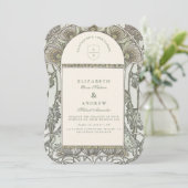 Invitation Mariage dans un conservatoire orné (Debout devant)