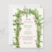 Invitation Mariage dans un jardin (Devant)