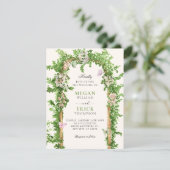 Invitation Mariage dans un jardin (Debout devant)