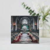 Invitation Mariage dans une église gothique (Debout devant)