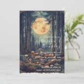 Invitation Mariage dans une forêt enchantée au clair de lune (Debout devant)