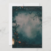 Invitation Mariage dans une forêt enchantée sombre (Dos)