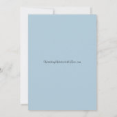 Invitation Mariage dans une forêt enneigée étincelante (Dos)
