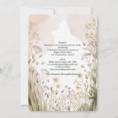 Invitation Mariage dans une Prairie de Fleurs Sauvages Hérita (Dos)