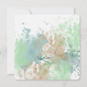 Invitation Mariage d'aquarelle (Dos)