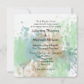 Invitation Mariage d'aquarelle (Devant)