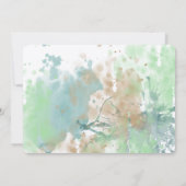 Invitation Mariage d'aquarelle (Dos)