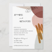 Invitation Mariage d'aquarelle Abstrait (Devant)