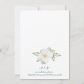 Invitation Mariage d'aquarelle Apple Blossom (Dos)