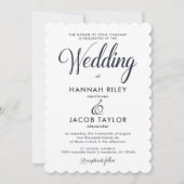 Invitation Mariage d'aquarelle bleu vintage (Devant)