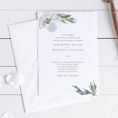 Invitation Mariage d'aquarelle botanique moderne