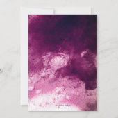 Invitation Mariage d'aquarelle Bourgogne (Dos)