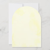 Invitation Mariage d'aquarelle Citrus citron (Dos)