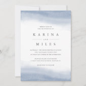 Invitation Mariage d'aquarelle côtière Ebb Tide (Devant)