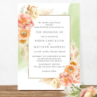 Mariage d'aquarelle couleur verte et florale de la