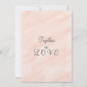 Invitation Mariage d'aquarelle couleur verte Sage bleu romant (Dos)