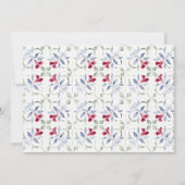 Invitation Mariage d'aquarelle de la cour tropicale marocaine (Dos)