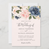 Invitation Mariage d'aquarelle de la marine de pêche (Devant)