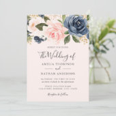 Invitation Mariage d'aquarelle de la marine de pêche (Debout devant)