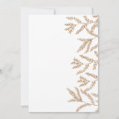 Invitation Mariage d'aquarelle des feuilles d'automne (Dos)