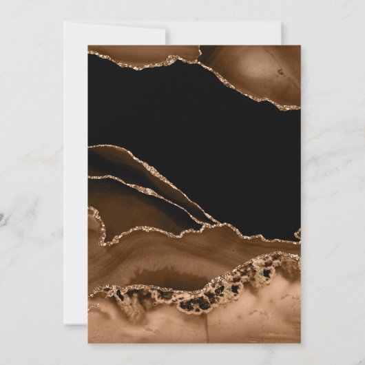 Invitation Mariage d'aquarelle Desert Gold Agate (Dos)