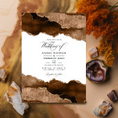 Invitation Mariage d'aquarelle Desert Gold Agate