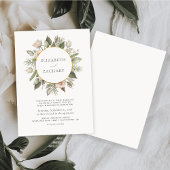 Invitation Mariage d'aquarelle d'ivoire floral