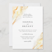 Invitation Mariage d'aquarelle du désert de Bohême (Devant)