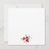 Invitation Mariage d'aquarelle du Jardin Bourgogne (Dos)