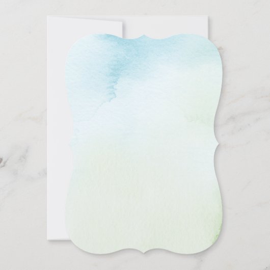 Invitation Mariage d'aquarelle en fleurs d'été (Dos)