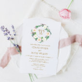 Invitation Mariage d'aquarelle en fleurs d'été