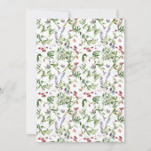 Invitation Mariage d'aquarelle Fleur sauvage moderne (Dos)