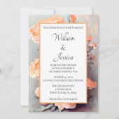 Invitation Mariage d'aquarelle florale (Devant)