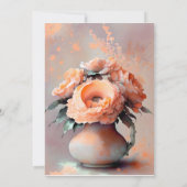 Invitation Mariage d'aquarelle florale (Dos)