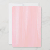 Invitation Mariage d'aquarelle florale à armature rose pâle (Dos)