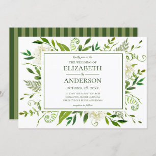 Invitation Mariage d'aquarelle florale d'Hydrangea blanc