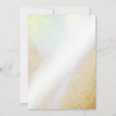 Invitation Mariage d'aquarelle florale géométrique de Bourgog (Dos)