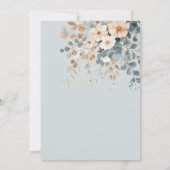 Invitation Mariage d'aquarelle florale moelleuse (Dos)