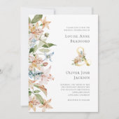 Invitation Mariage d'aquarelle florale Sage Blush (Devant)