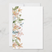 Invitation Mariage d'aquarelle florale Sage Blush (Dos)