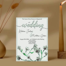 Mariage d'aquarelle florale Sage Green