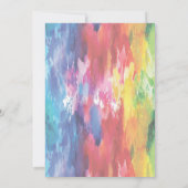 Invitation Mariage d'aquarelle gay lesbienne moderne (Dos)